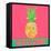 Punchy Pineapple Welcome-Julie DeRice-Framed Stretched Canvas