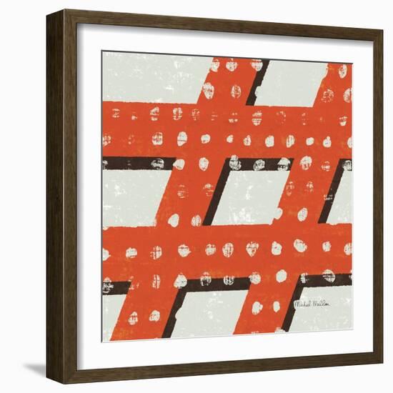 Punctuated Square IV-Michael Mullan-Framed Art Print