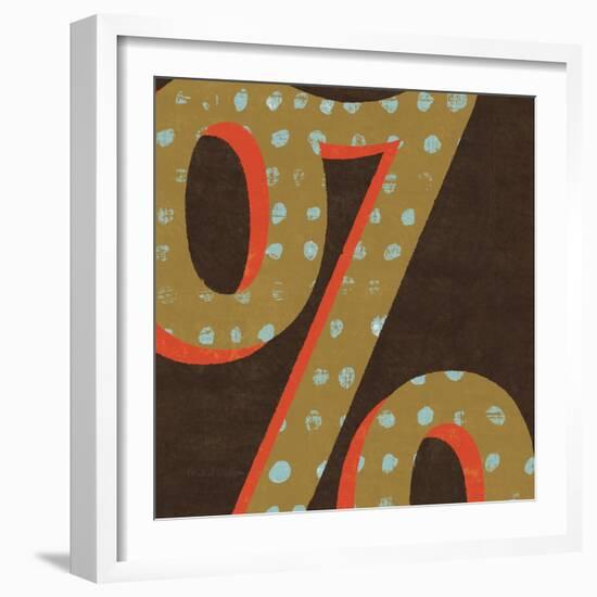 Punctuated Square VI-Michael Mullan-Framed Art Print