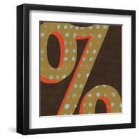 Punctuated Square VI-Michael Mullan-Framed Art Print