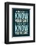 Punctuation: Know Your Shit-Stephen Wildish-Framed Giclee Print