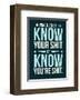 Punctuation: Know Your Shit-Stephen Wildish-Framed Giclee Print