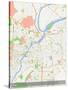 Pune, India Map-null-Stretched Canvas