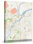 Pune, India Map-null-Stretched Canvas