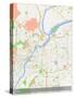 Pune, India Map-null-Stretched Canvas