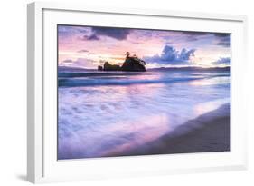 Pungapunga Island at Whangapoua Beach at Sunrise, Coromandel Peninsula, North Island, New Zealand-Matthew Williams-Ellis-Framed Photographic Print
