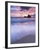 Pungapunga Island at Whangapoua Beach at Sunrise, Coromandel Peninsula, North Island, New Zealand-Matthew Williams-Ellis-Framed Photographic Print