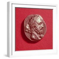 Punic Coin Bearing the Head of Hamilcar Barca (circa 270-228 BC) Minted at Carthage, circa 230 BC-null-Framed Giclee Print