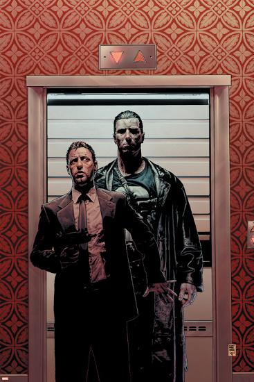 Punisher No.4 Cover: Punisher Charging-Tim Bradstreet-Lamina Framed Poster