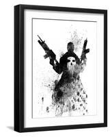 Punisher Watercolor-Jack Hunter-Framed Art Print