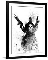 Punisher Watercolor-Jack Hunter-Framed Art Print