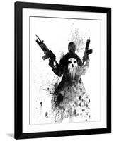 Punisher Watercolor-Jack Hunter-Framed Art Print