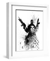 Punisher Watercolor-Jack Hunter-Framed Art Print