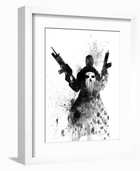 Punisher Watercolor-Jack Hunter-Framed Art Print