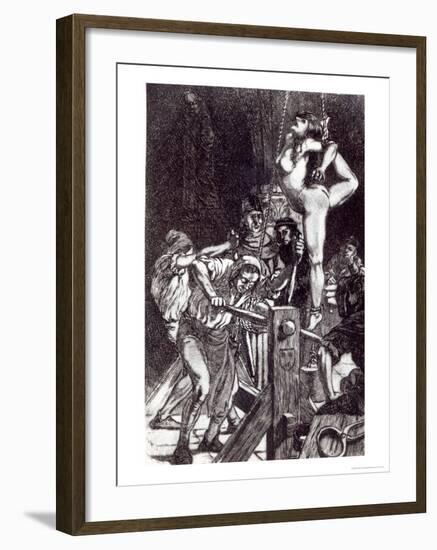 Punishment of a Witch, 1911-Martin Van Maele-Framed Giclee Print
