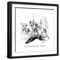 Punishment of Negroes, Santo Domingo, 1873-Theodore de Bry-Framed Giclee Print