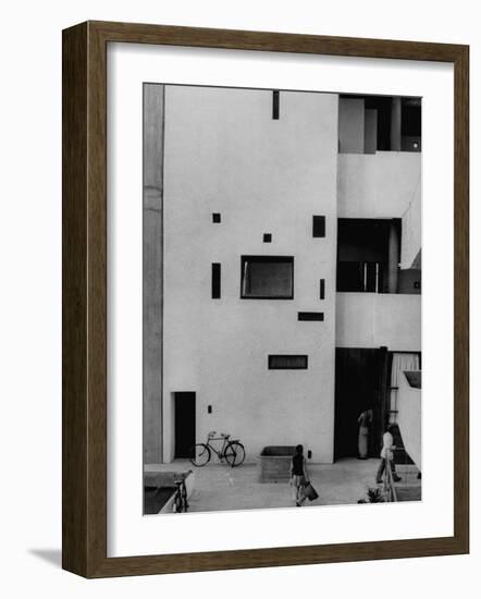 Punjab High Court Building, Designed by Le Corbusier-James Burke-Framed Premium Photographic Print