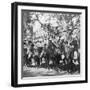 Punjabi Horsemen Outside the Railway Station at Delhi, India, 1900s-H & Son Hands-Framed Giclee Print