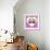 Punk Girl and Boy Hedgehog in Pink Heart Shaped Frame-null-Framed Photographic Print displayed on a wall