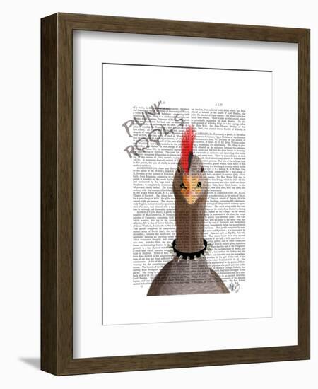 Punk Rock Goose-Fab Funky-Framed Art Print