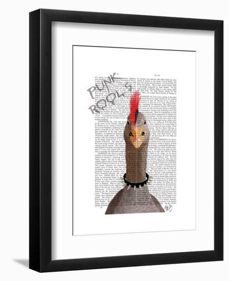 Punk Rock Goose-Fab Funky-Framed Art Print