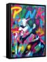 Punk-Abstract Graffiti-Framed Stretched Canvas
