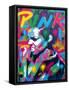 Punk-Abstract Graffiti-Framed Stretched Canvas