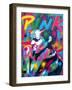 Punk-Abstract Graffiti-Framed Giclee Print