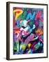 Punk-Abstract Graffiti-Framed Giclee Print