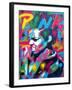 Punk-Abstract Graffiti-Framed Giclee Print