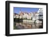 Punt on Neckar River, Old Town of Tuebingen, Stiftskirche Church, Baden Wurttemberg, Germany-Markus Lange-Framed Photographic Print