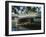 Punt on River Avon Going Under Bridge, Christchurch, Canterbury, South Island, New Zealand-Julian Pottage-Framed Photographic Print