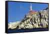 Punta Carena Lighthouse, Anacapri, Italy-George Oze-Framed Stretched Canvas