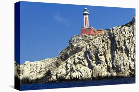 Punta Carena Lighthouse, Anacapri, Italy-George Oze-Stretched Canvas