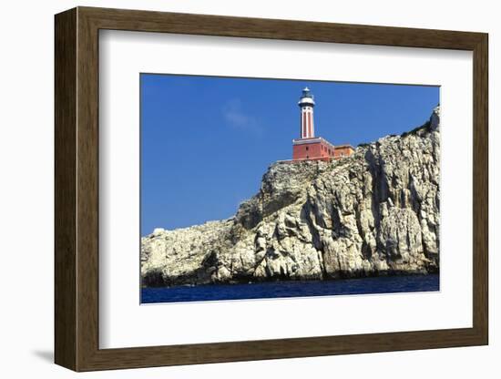Punta Carena Lighthouse, Anacapri, Italy-George Oze-Framed Photographic Print
