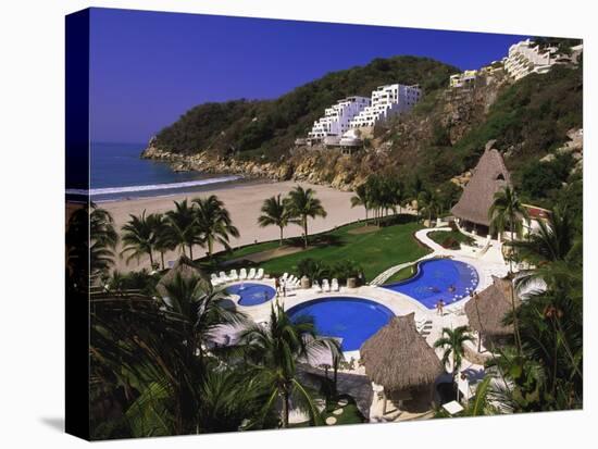 Punta Diamante Resort, Acapulco, Mexico-Walter Bibikow-Stretched Canvas