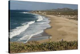 Punta Gasparena, Pacific coast south from Todos Santos, Baja California, Mexico, North America-Tony Waltham-Stretched Canvas