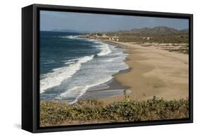 Punta Gasparena, Pacific coast south from Todos Santos, Baja California, Mexico, North America-Tony Waltham-Framed Stretched Canvas