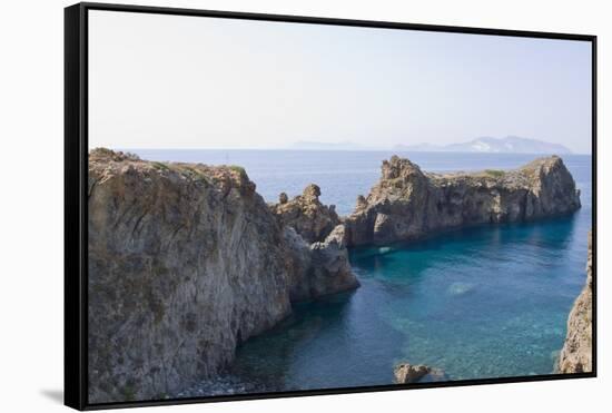 Punta Milazzese, Lipari Town, Panarea, Sicily, Italy-Guido Cozzi-Framed Stretched Canvas
