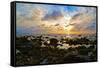 Punta Mita Sunset Blue, 2015-null-Framed Stretched Canvas