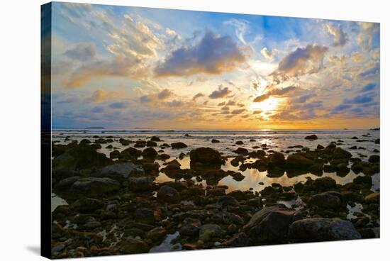 Punta Mita Sunset Blue, 2015-null-Stretched Canvas