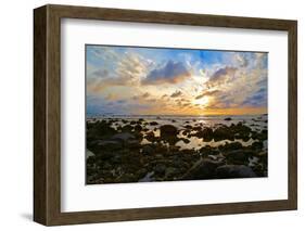 Punta Mita Sunset Blue, 2015-null-Framed Photographic Print