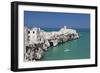 Punta San Francesco and Old Town, Vieste, Gargano, Foggia Province, Puglia, Italy, Europe-Markus Lange-Framed Photographic Print