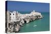 Punta San Francesco and Old Town, Vieste, Gargano, Foggia Province, Puglia, Italy, Europe-Markus Lange-Stretched Canvas