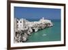 Punta San Francesco and Old Town, Vieste, Gargano, Foggia Province, Puglia, Italy, Europe-Markus Lange-Framed Photographic Print