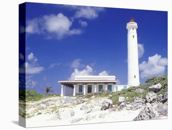 Punta Sur Celarain Lighthouse, Cozumel, Mexico-Greg Johnston-Stretched Canvas