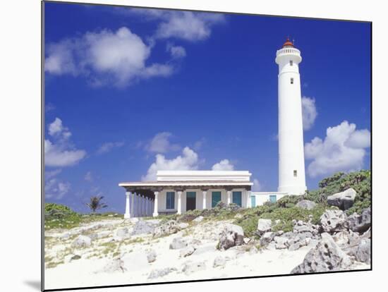 Punta Sur Celarain Lighthouse, Cozumel, Mexico-Greg Johnston-Mounted Photographic Print
