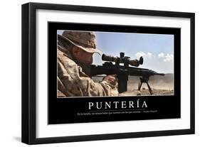 Puntería. Cita Inspiradora Y Póster Motivacional-null-Framed Photographic Print