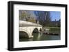 Punting Along the River Cam with Trinity College in the Background, the Backs, Cambridge-Charlie Harding-Framed Photographic Print