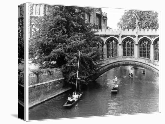 Punting at Cambridge-Henry Grant-Stretched Canvas